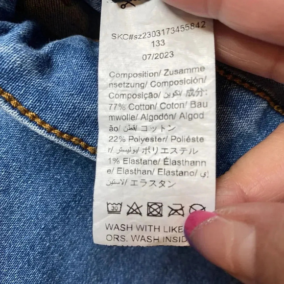 Floral Embroidered Bell Bottom Flare Leg Jeans Shein Lady 28 Fairy Cottagecore - Picture 5 of 9